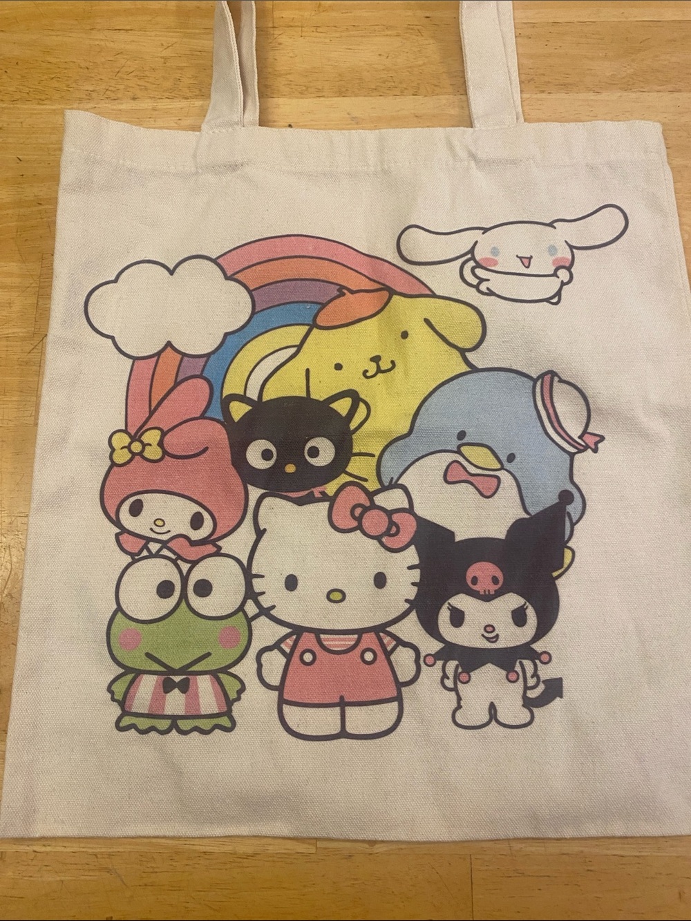 Hello Kitty and Friends Canvas Tote - NWT about 14x15 - Picture 3 of 8